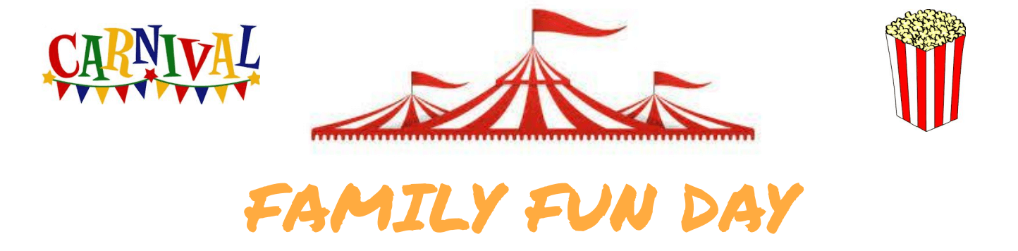 Image of the Family Fun Day logo with circus tent
